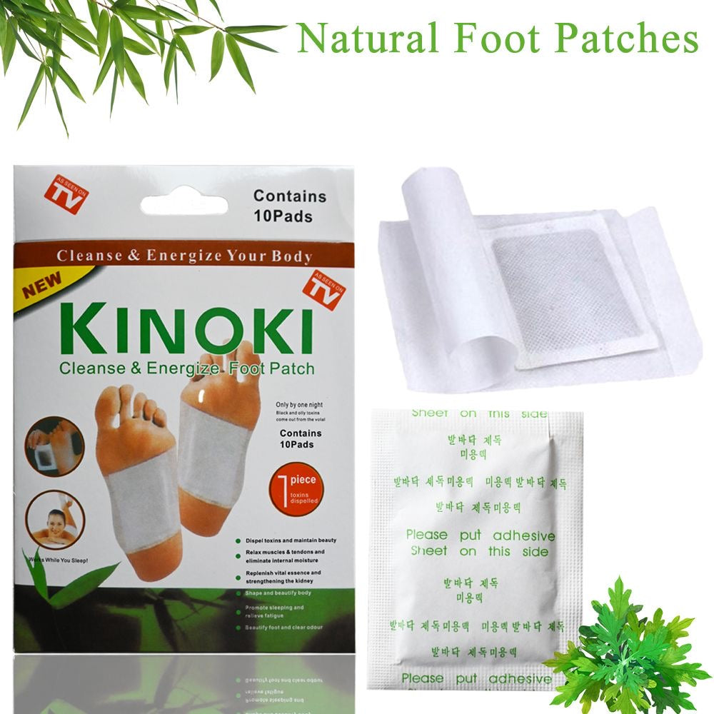 Patchs Détox pour les Pieds Kinoki – Bien-être & Relaxation Naturelle (10 patchs)