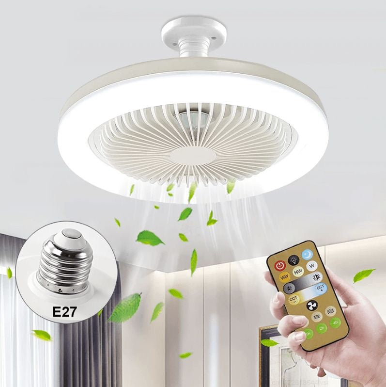 Plafonnier LED avec Ventilateur Silencieux – Éclairage Moderne & Air Frais Intégré