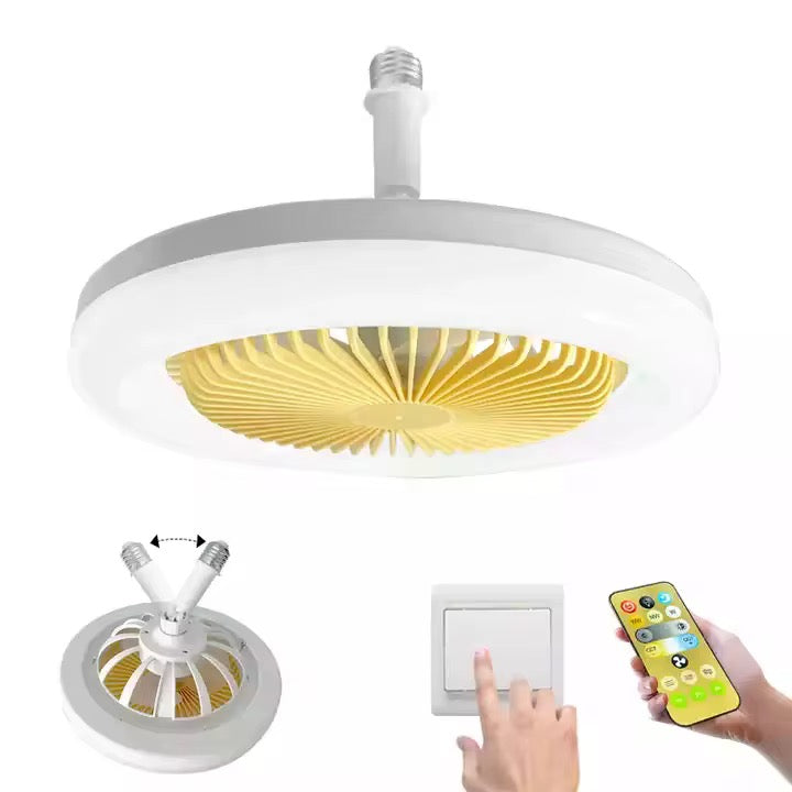 Plafonnier LED avec Ventilateur Silencieux – Éclairage Moderne & Air Frais Intégré